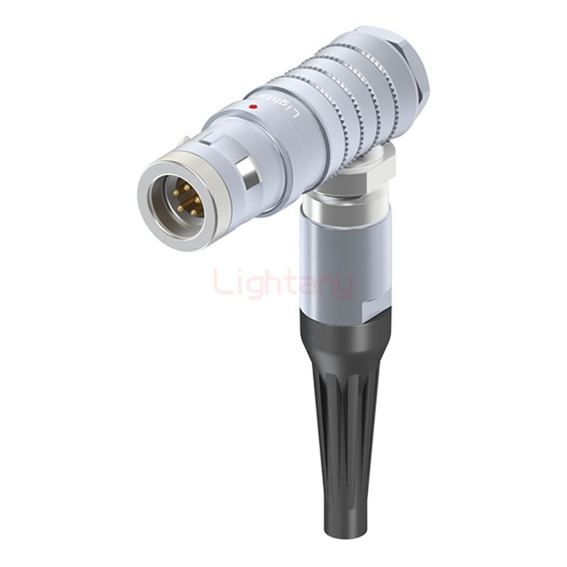 FHG.1K.005.CLAC45Z推拉自鎖帶護套彎式插頭