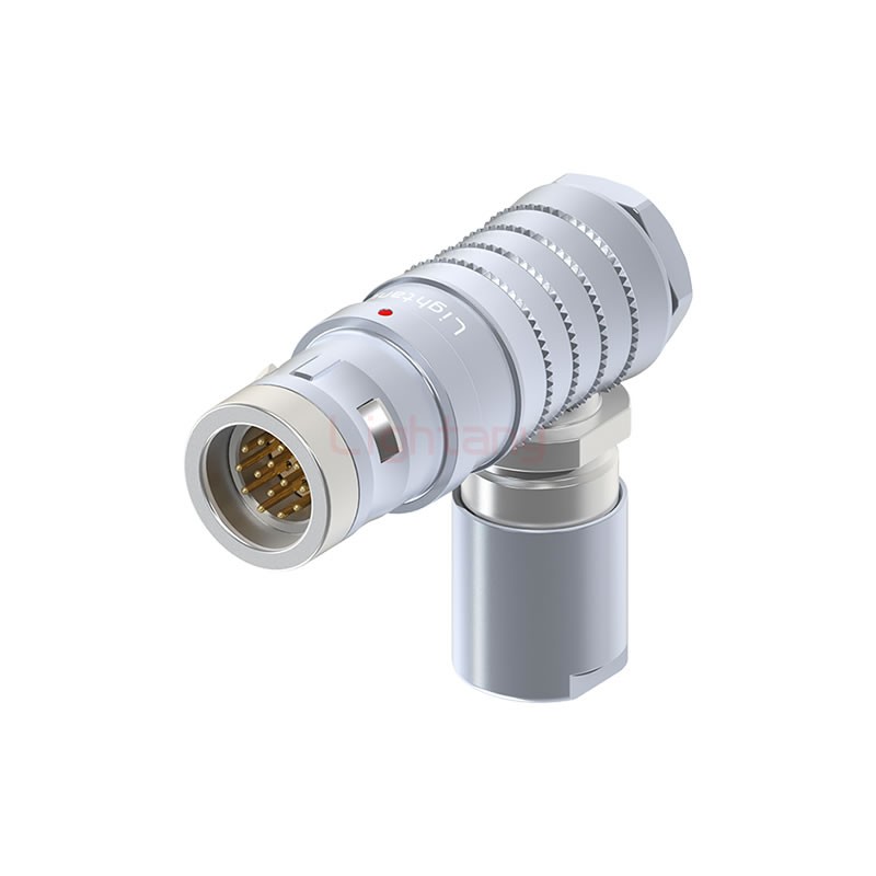 FHG.2K.014.CLAK10推拉自鎖彎式插頭