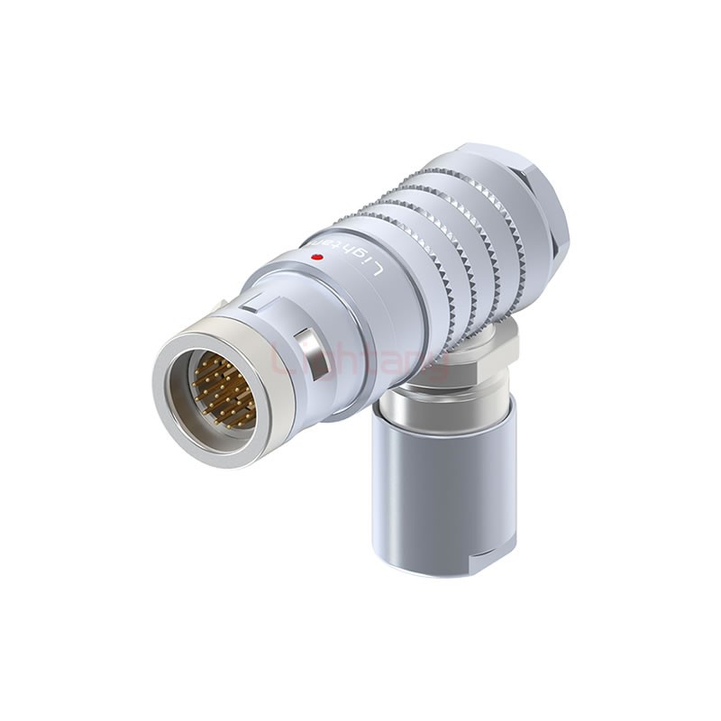 FHG.2K.026.CLAC15推拉自鎖彎式插頭