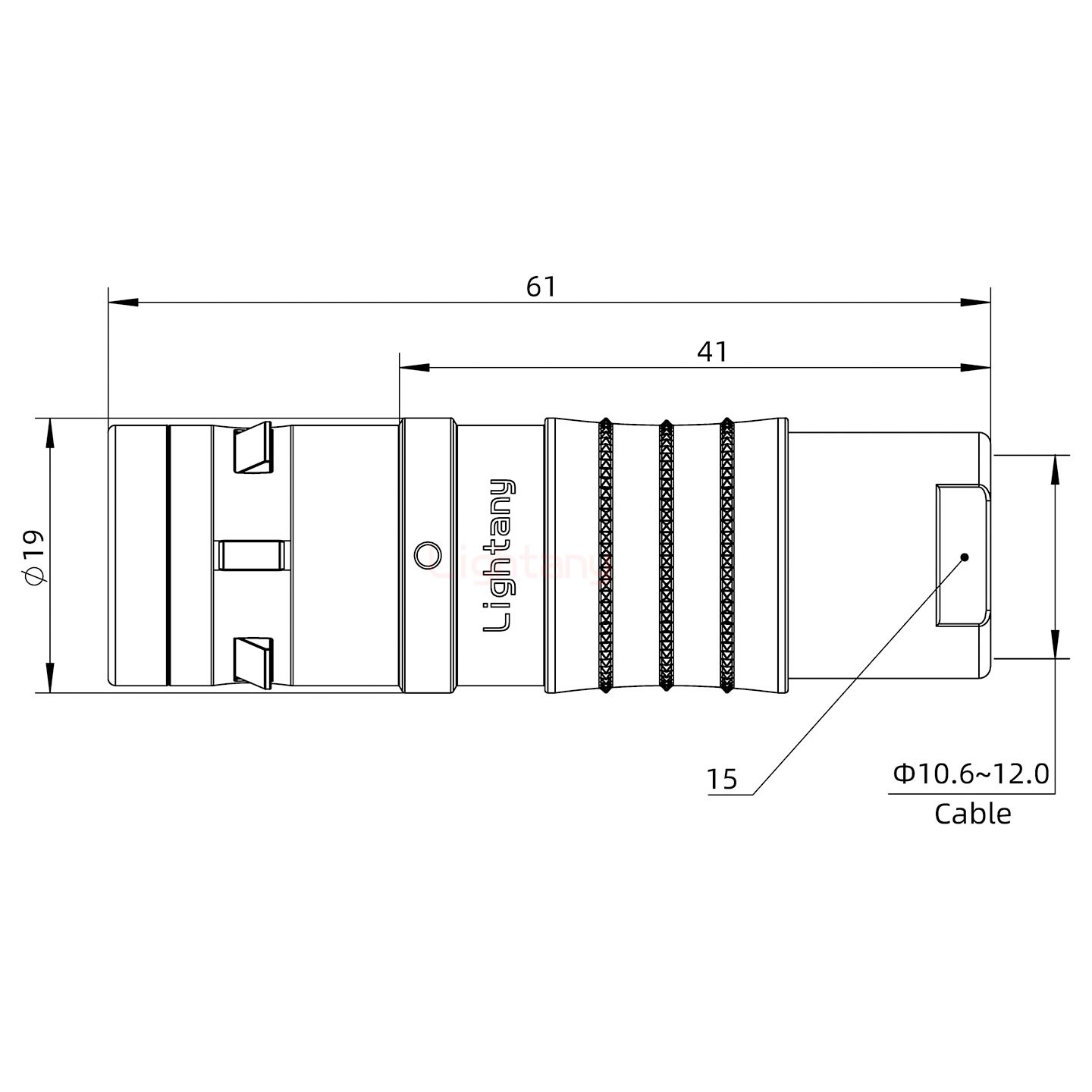 FGG.3K.002.CLAK11推拉自鎖直式插頭