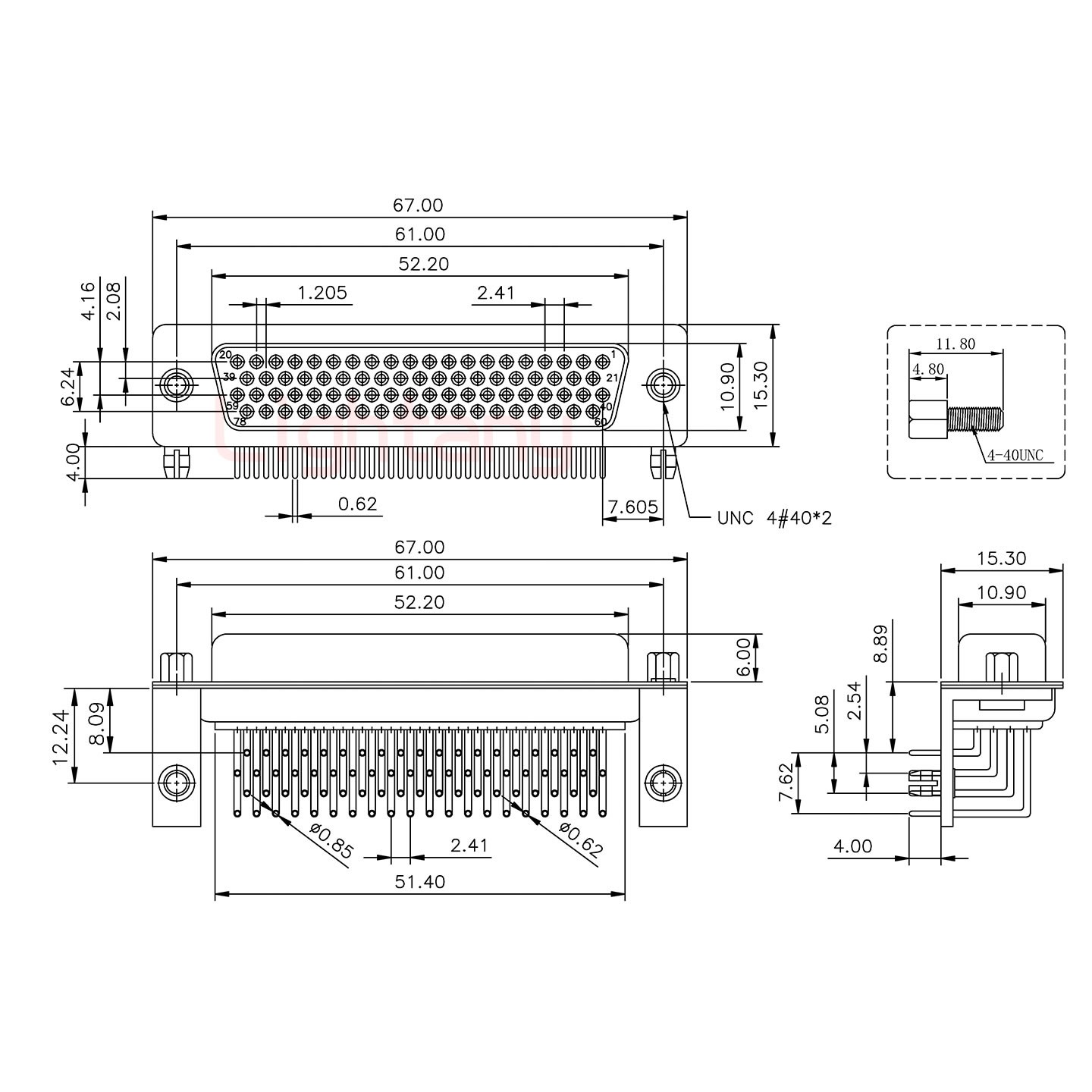 HDR78 母 彎插板8.89 金屬支架12.2 鎖螺絲 車針