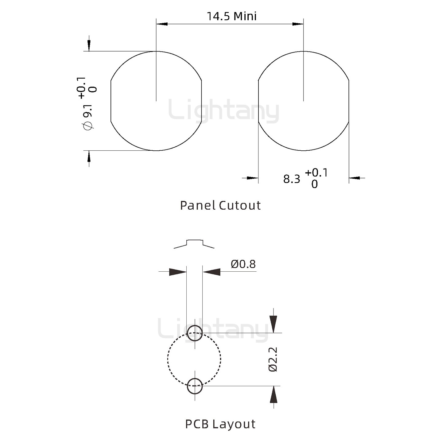 EEG.0B.002.CLN推拉自鎖前螺母插座 直插板