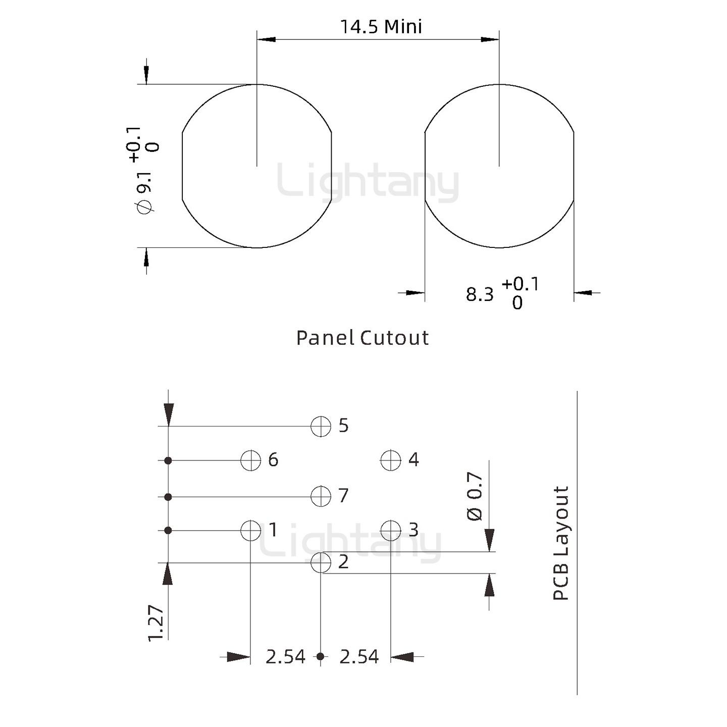 ECG.0B.007.CLV推拉自鎖雙螺母插座 彎插板