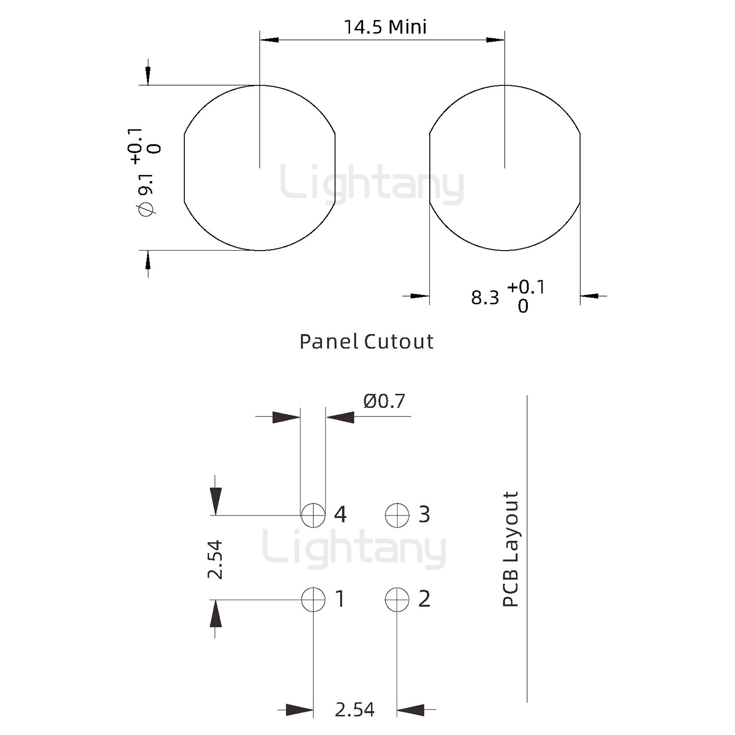EEG.0B.004.CLV推拉自鎖前螺母插座 彎插板