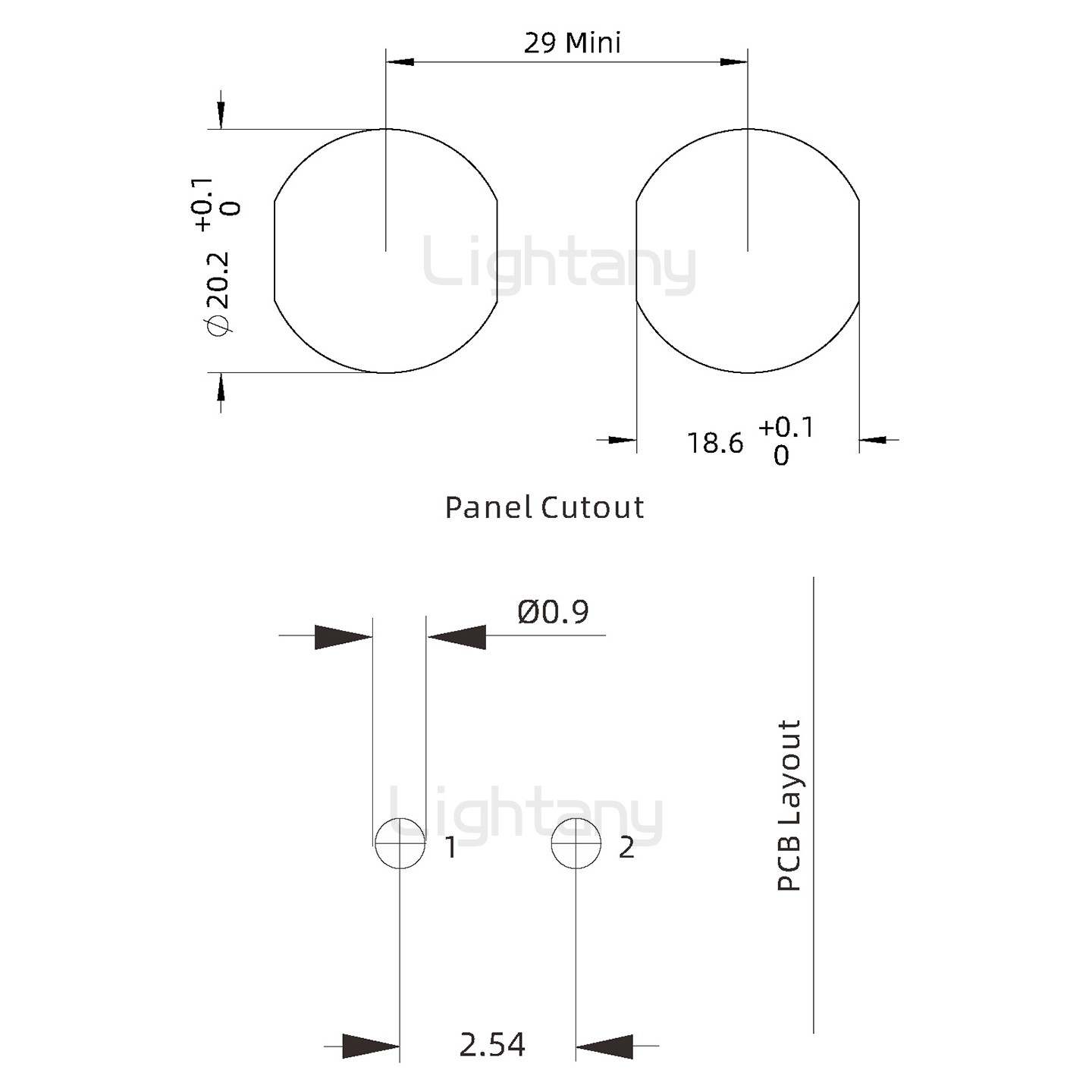 EEG.2K.002.CLV推拉自鎖前螺母插座 PCB彎插板