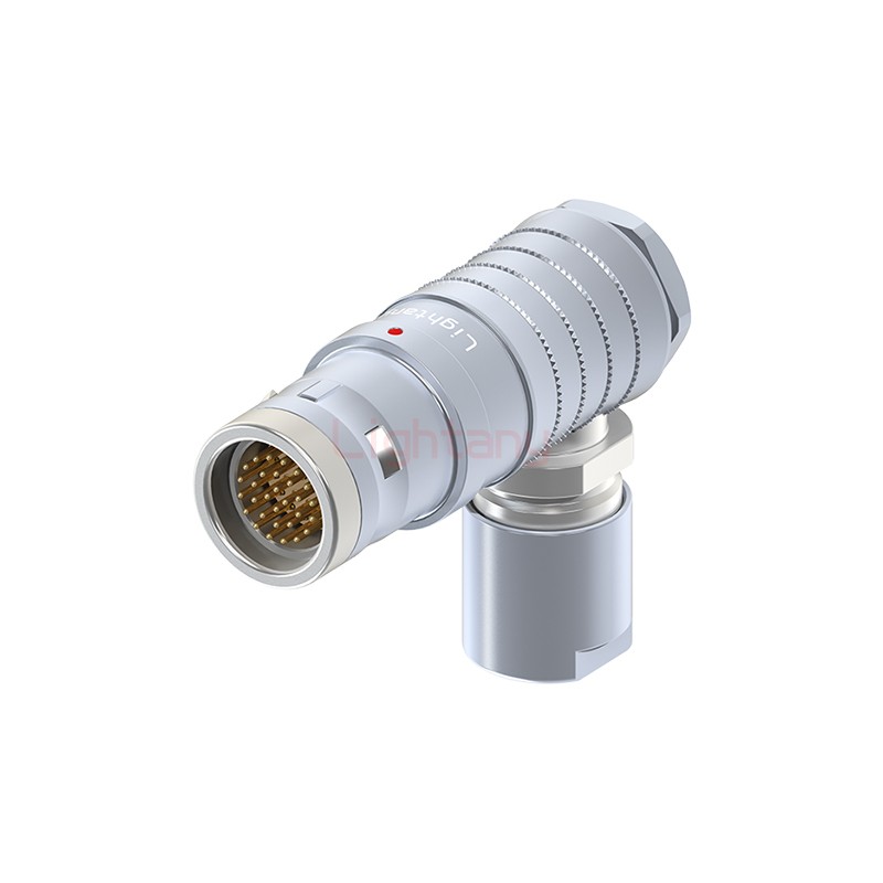 FHG.3K.030.CLAC30推拉自鎖彎式插頭