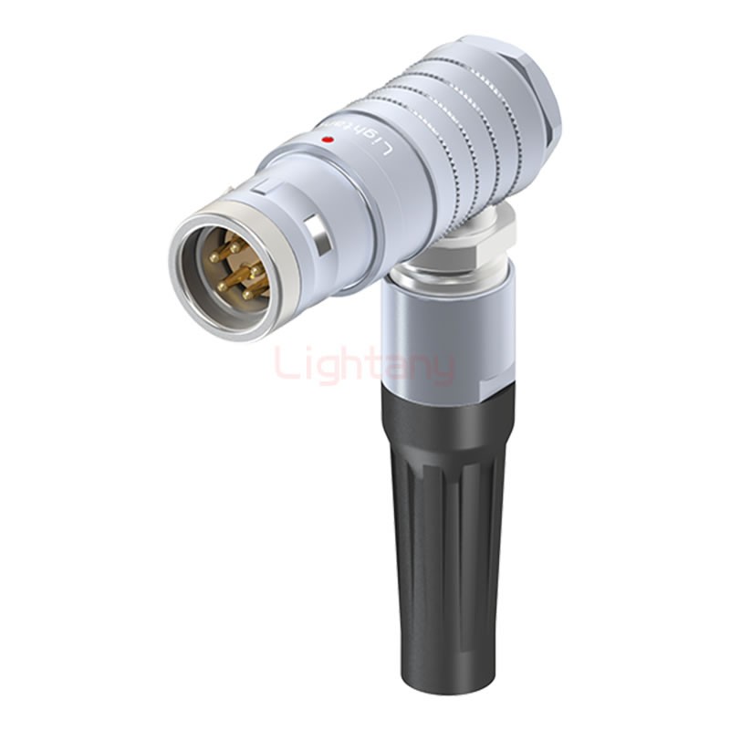 FHG.3K.005.CLAK11Z推拉自鎖帶護(hù)套彎式插頭