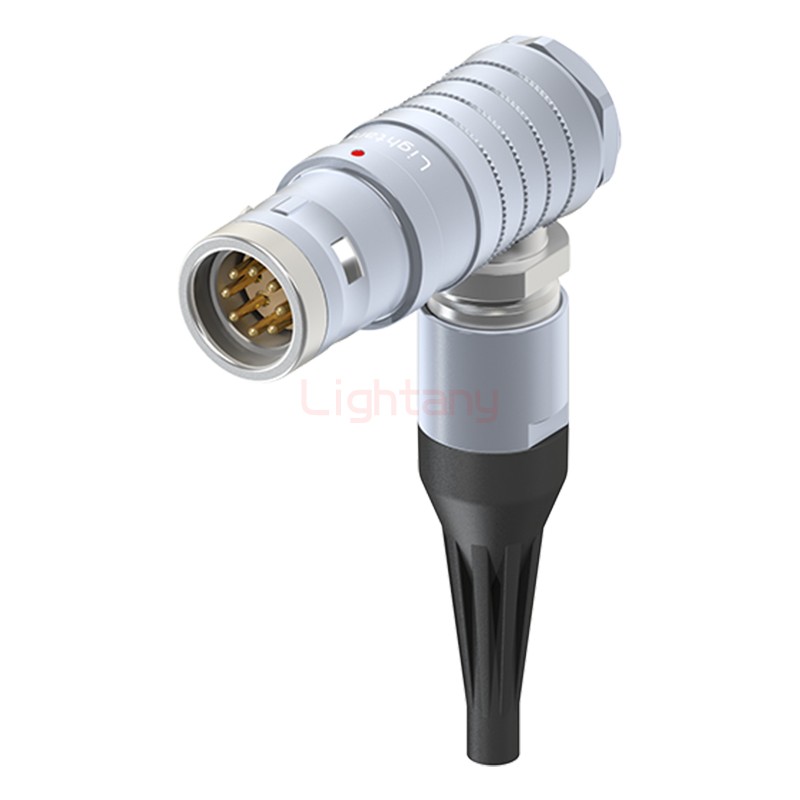 FHG.3K.008.CLAC40Z推拉自鎖帶護套彎式插頭