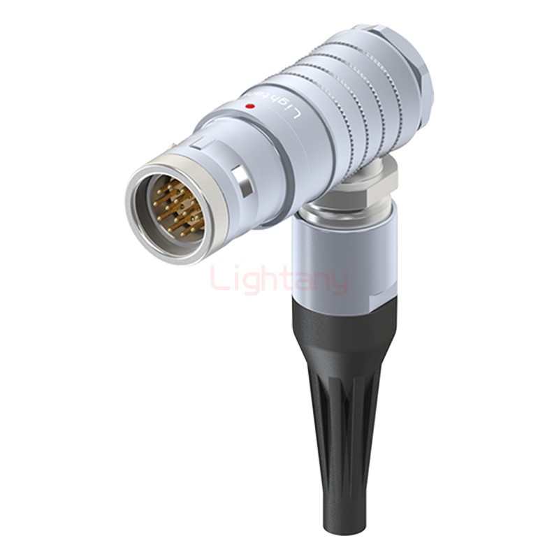 FHG.3K.014.CLAC50Z推拉自鎖帶護套彎式插頭