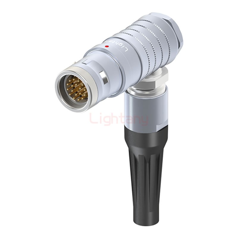 FHG.3K.018.CLAC85Z推拉自鎖帶護(hù)套彎式插頭