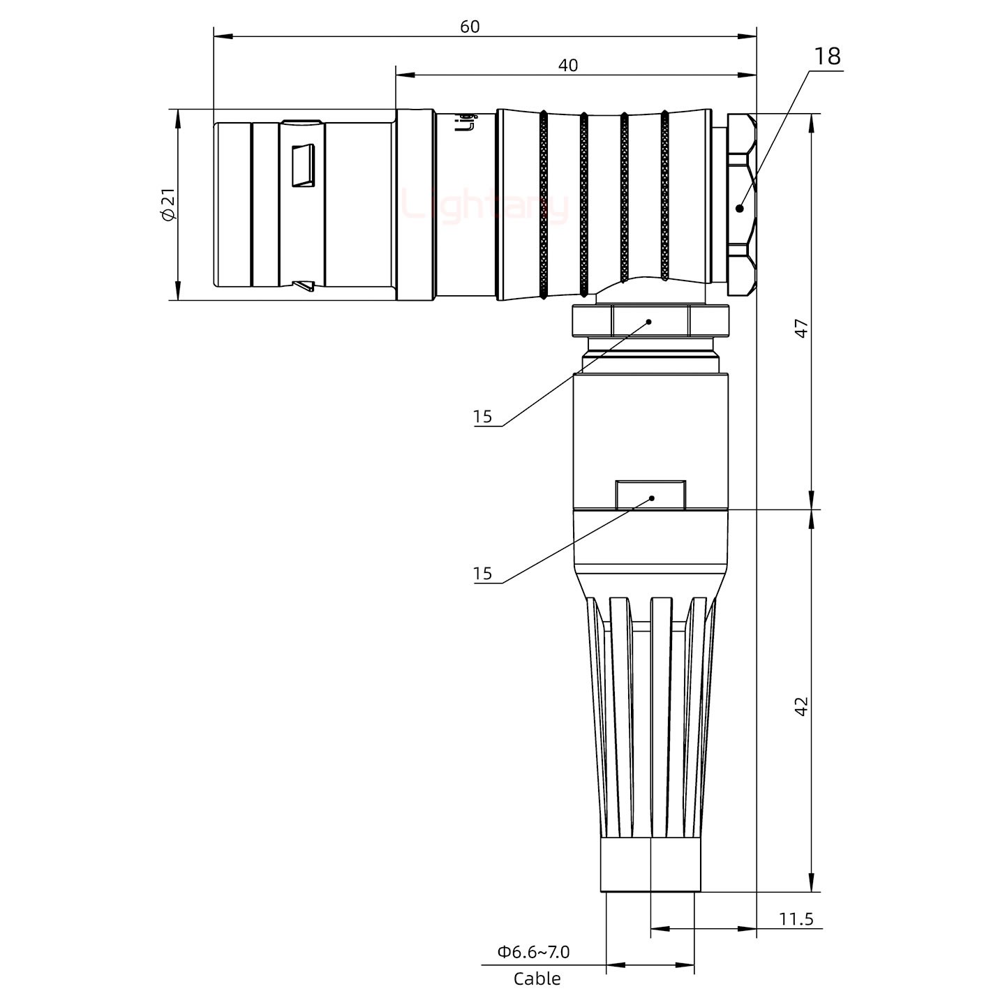 FHG.3K.020.CLAC70Z推拉自鎖帶護(hù)套彎式插頭