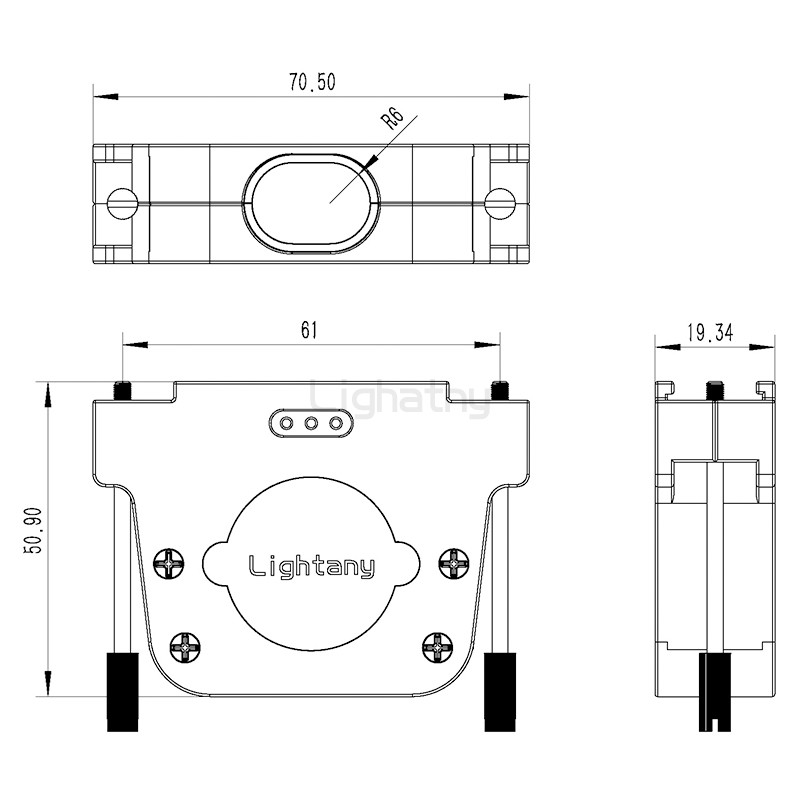 2808-50P-D-SUB金屬外殼-直出線13~19mm