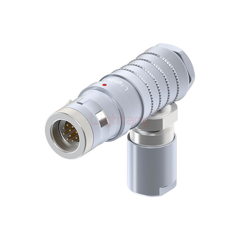 FHG.1K.010.CLAK75推拉自鎖彎式插頭	