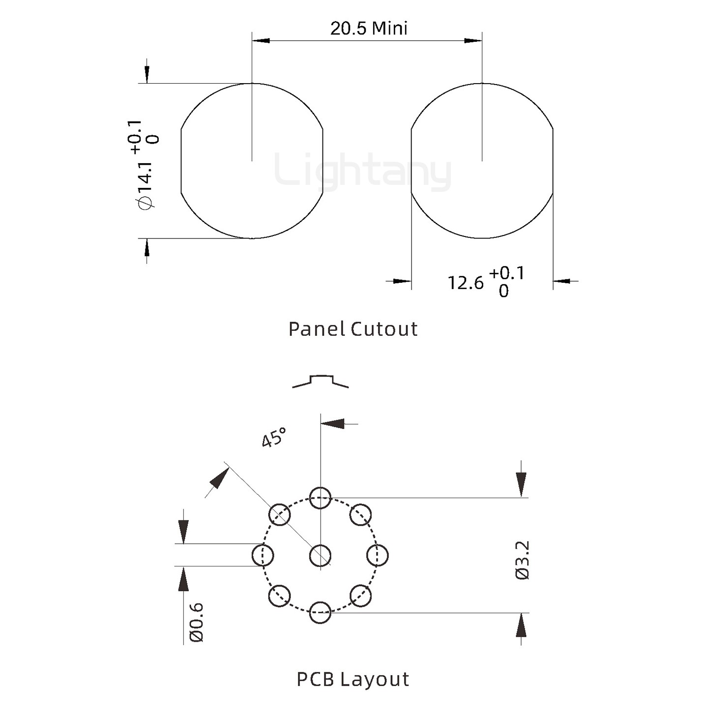 EEG.0K.009.CLN推拉自鎖前螺母插座 PCB直插板