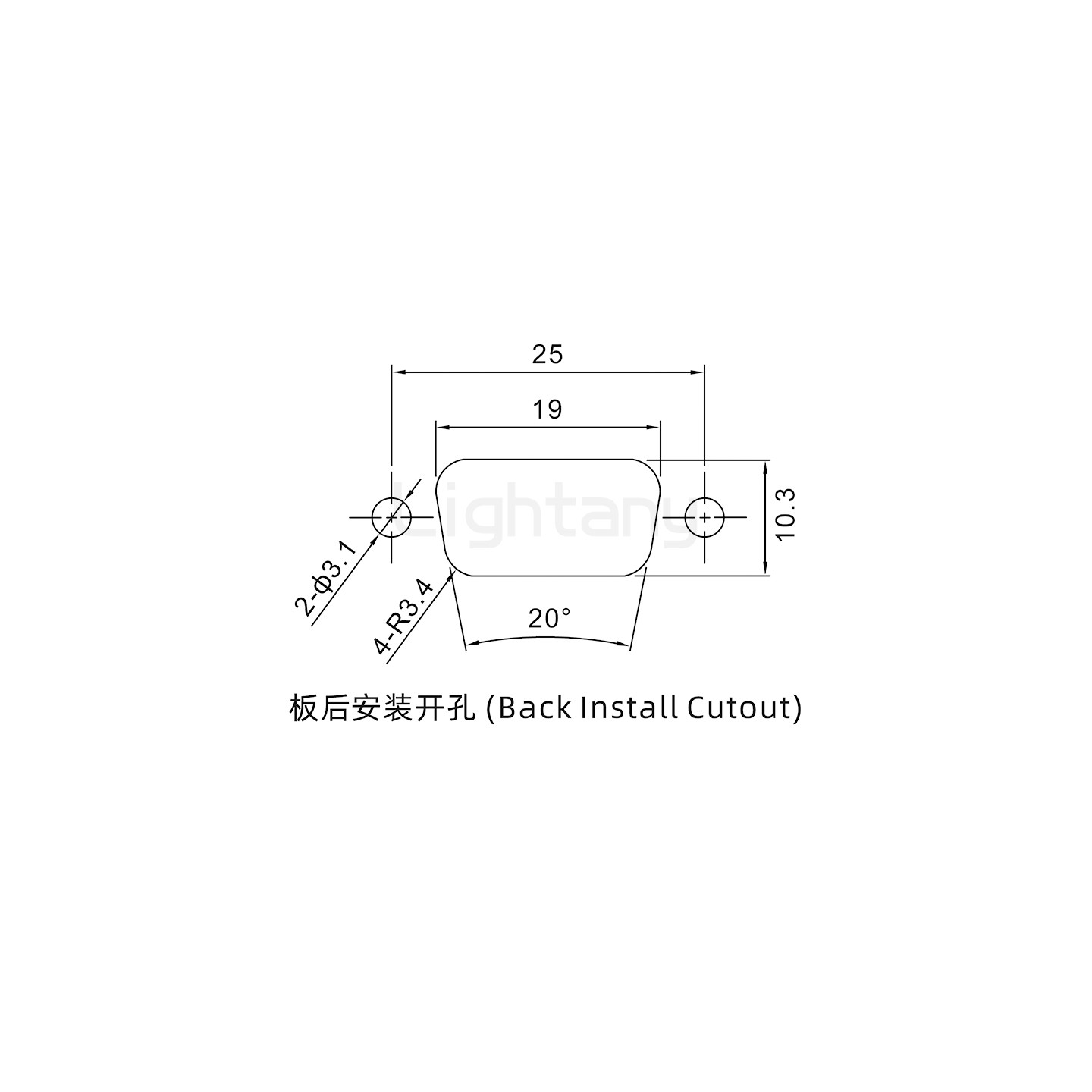 防水DB9 母 焊線式 鎖螺絲 車針